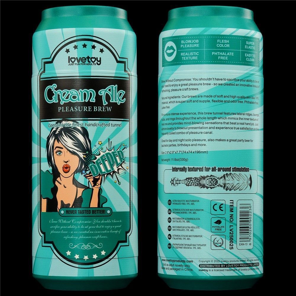 Мастурбатор LoveToy Pleasure Brew Cream Ale (тілесний)
