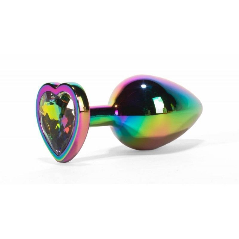Анальна пробка X-Men Secret Shine Rainbow, 9,5 см (мульті)