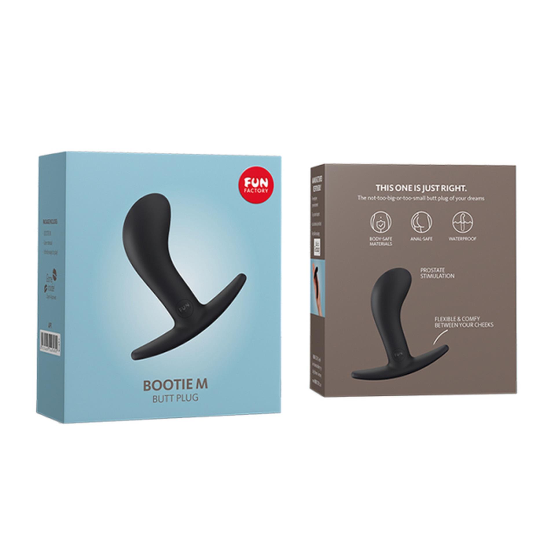 Korek analny Fun Factory Bootie M, 9,3 cm (czarny)