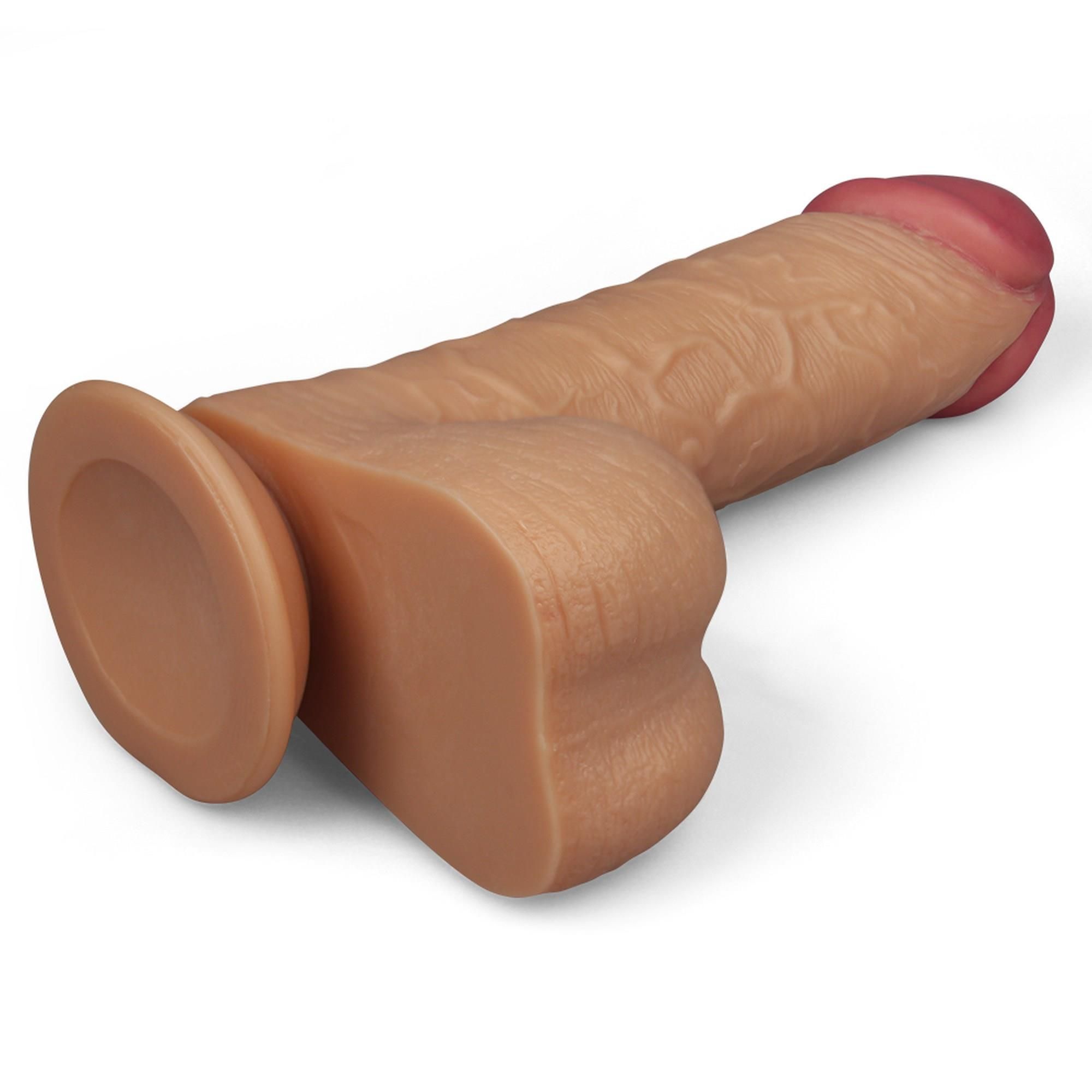 Великий фалоімітатор LoveToy Legendary King Sized Realistic, 25,5 см (тілесний)