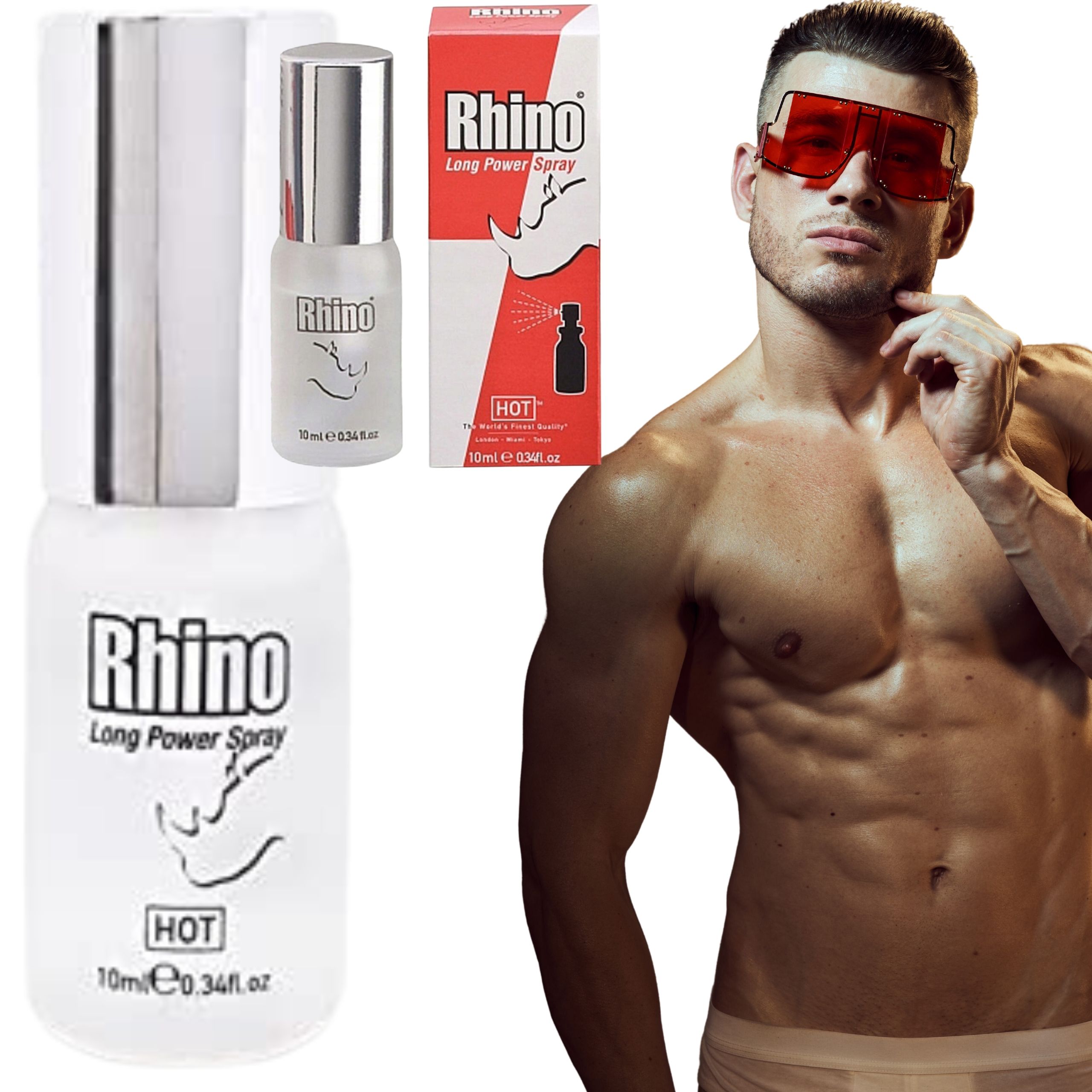 Пролонгирующий спрей Hot Rhino Long Power Spray, 10 мл