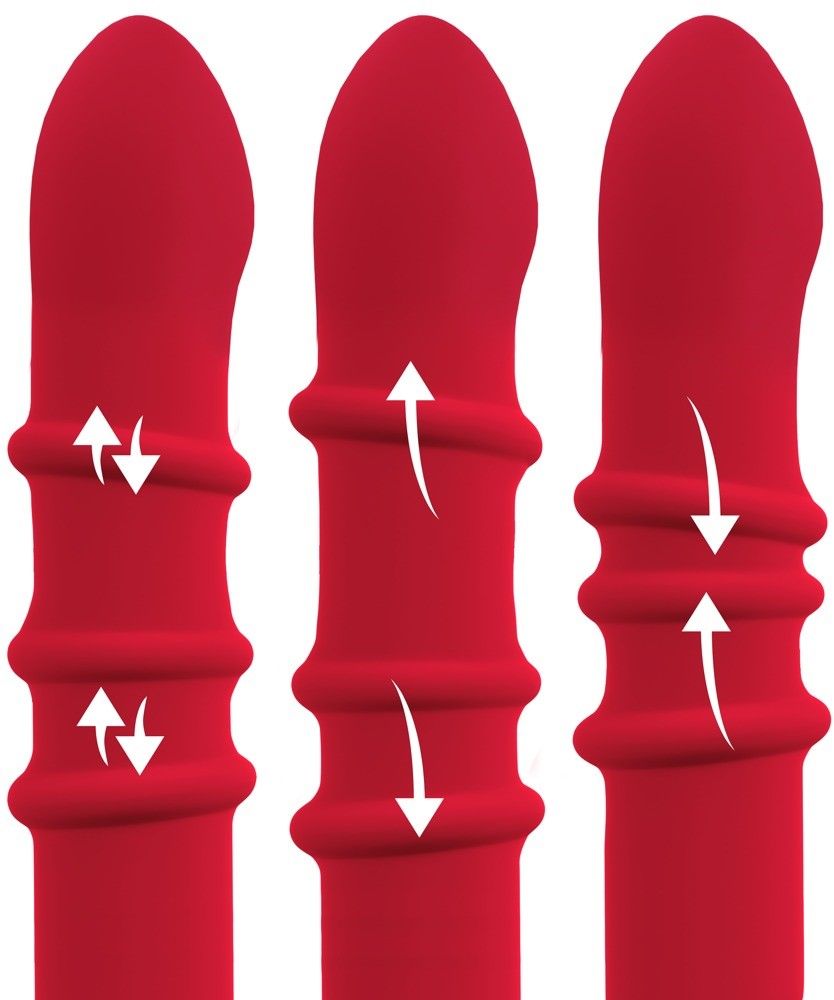Вибратор-кролик You2Toys Double Bunny, 23.7 см (красный)
