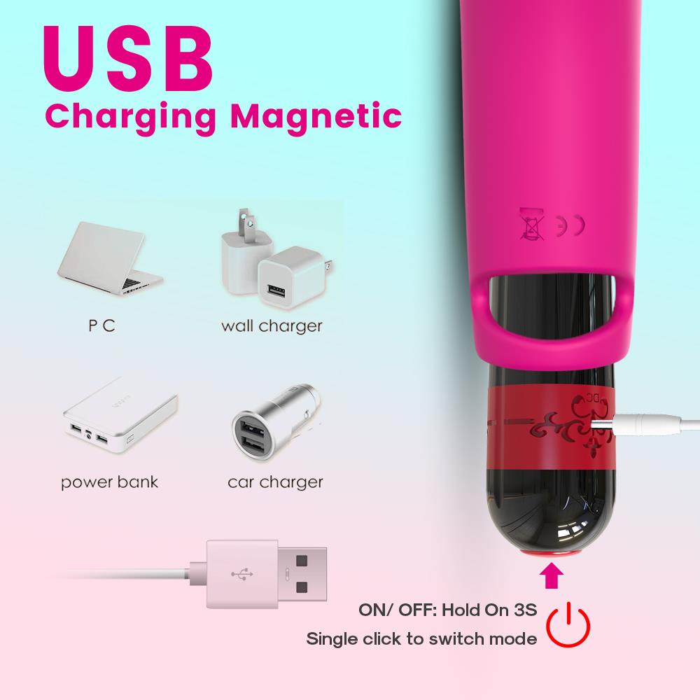 Вибратор на палец B - Series Joy Aurora, 11.8 см (розовый)