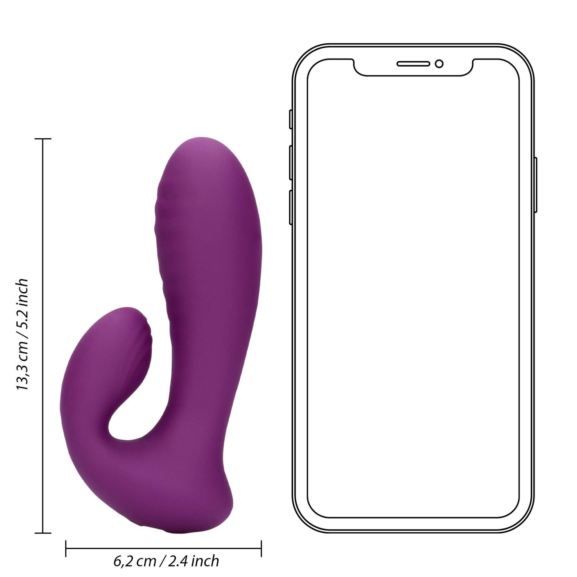 Вибратор Loveline Ultra Soft G-Spot, 13.3 см (фиолетовый)