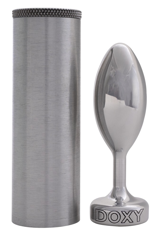 Korek analny Doxy Butt Plug Smooth, 11 cm (srebrny)