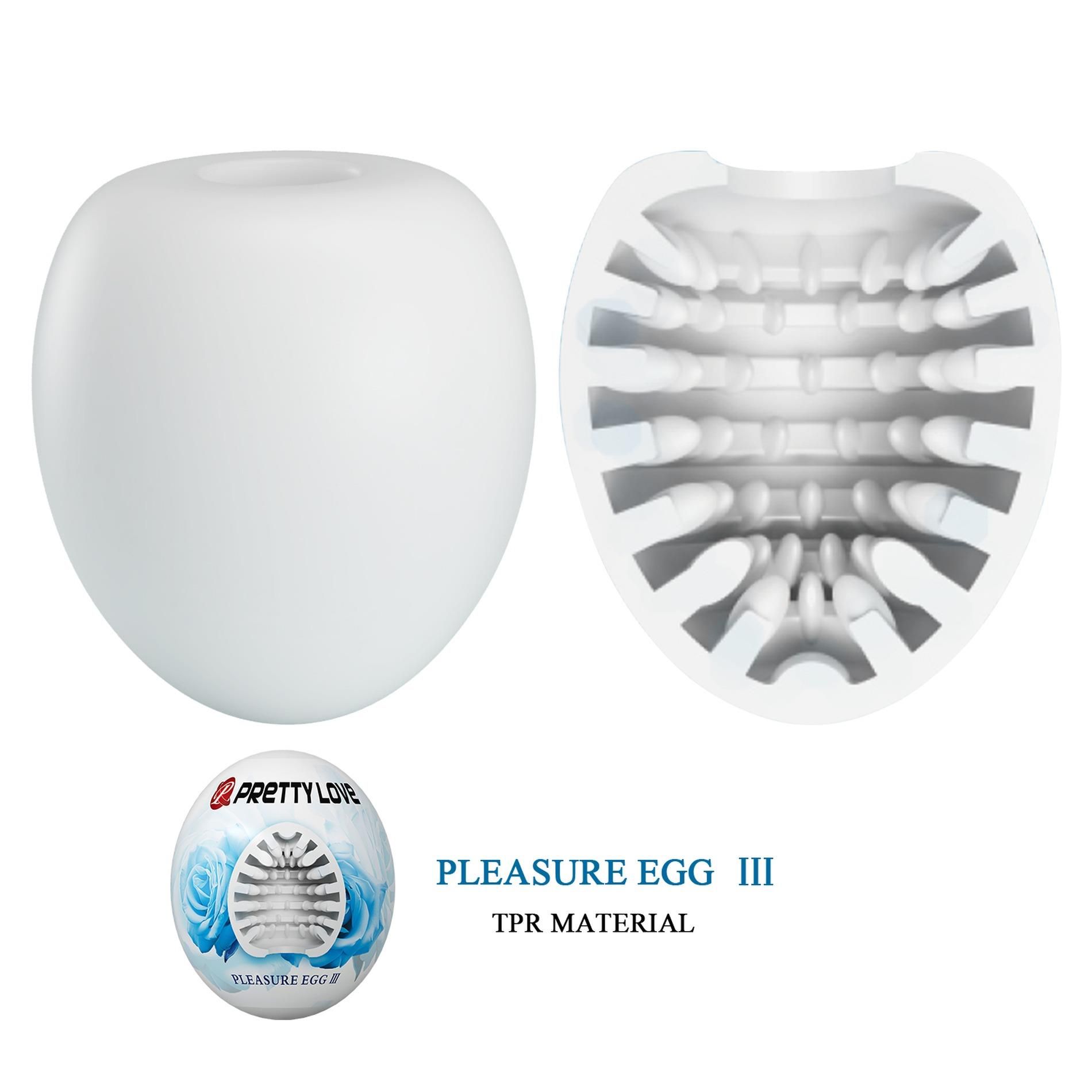Мастурбатор яйцо Pretty Love Pleasure Egg III (белый)