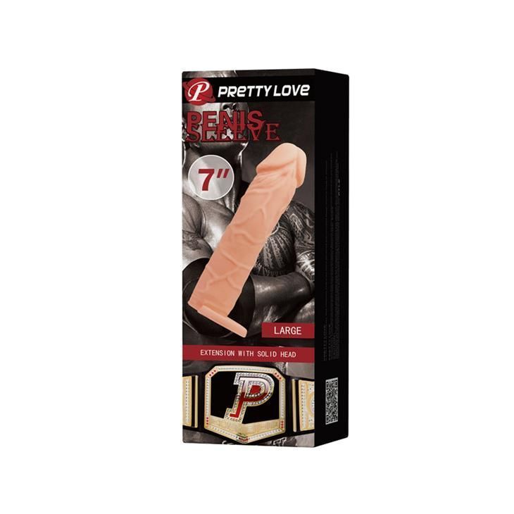 Насадка на пенис Pretty Love Penis Sleeve Flesh 7 ", 18 см (телесный)