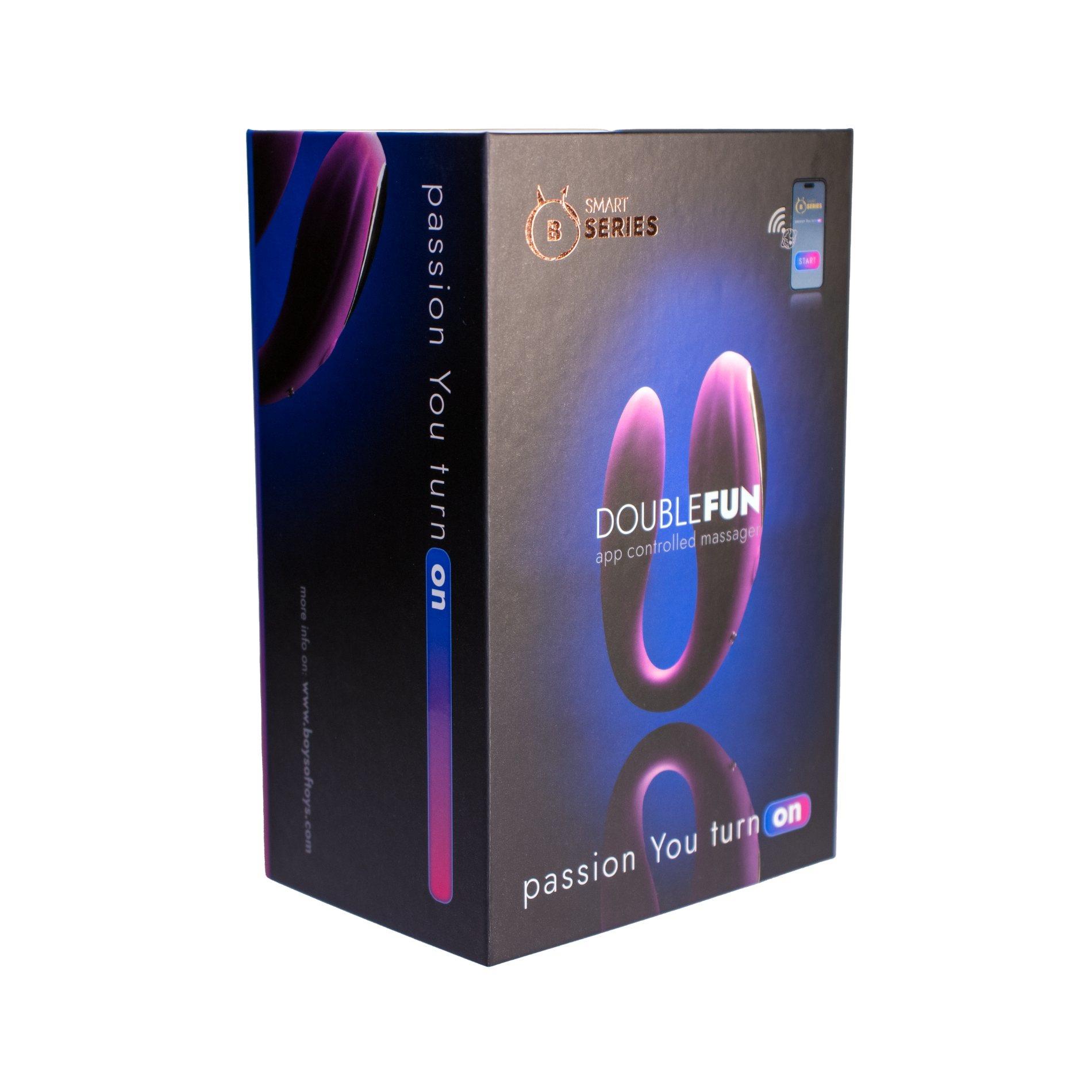 Вибратор B - Series Smart Double Fun App, 8.3 см (фиолетовый)