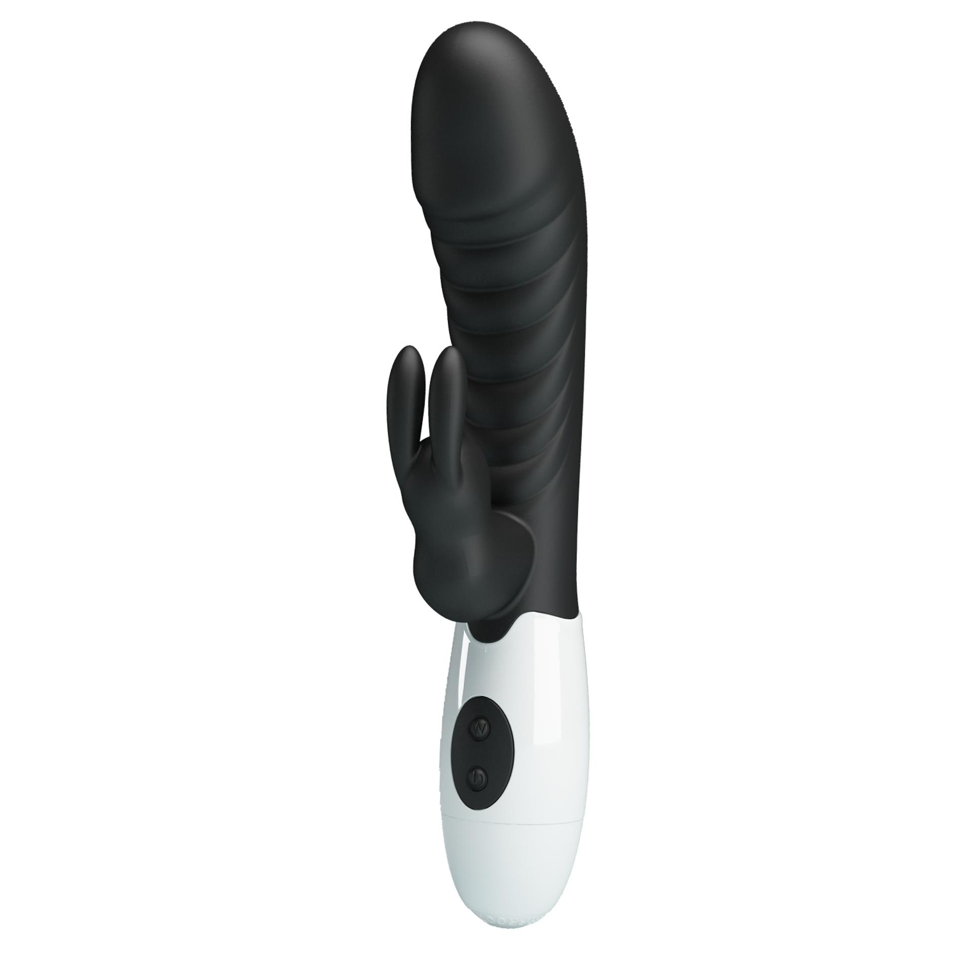 Wibrator królik Pretty Love Naughty Bunny, 19.8 cm (czarny)