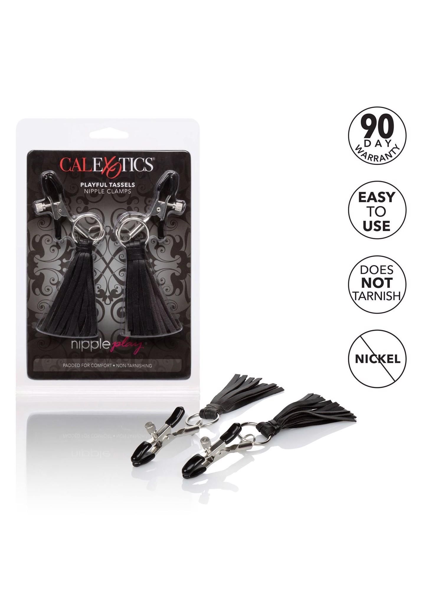 Зажимы для сосков Calexotics Playful Tassels (черный)