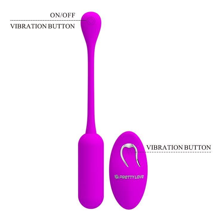 Виброяйцо Pretty Love Lechies Wireless Egg, 18,6 см (фиолетовый)