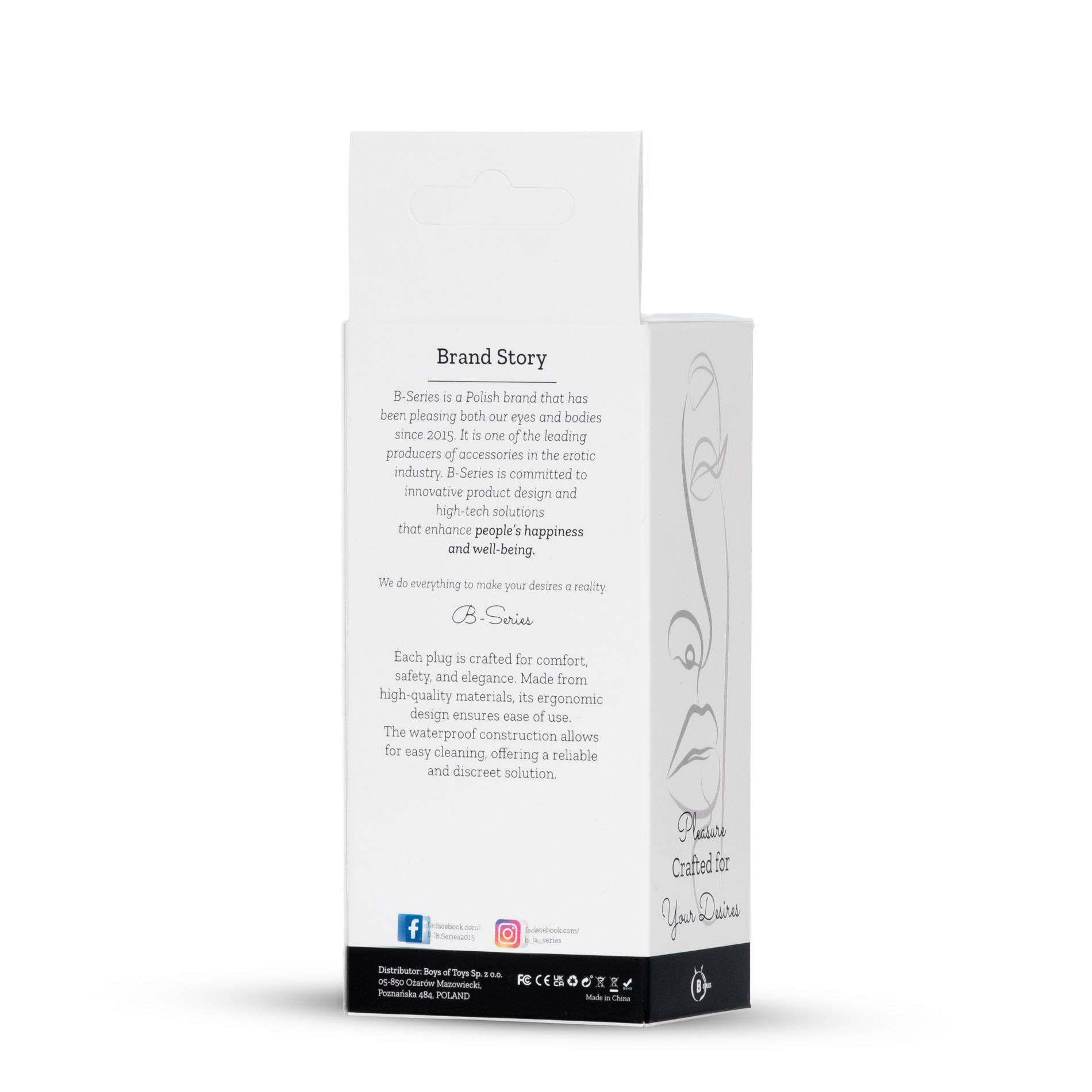 Korek analny B - Series HeavyFun Jewellery Silver Plug, 9.5 cm (zielony)