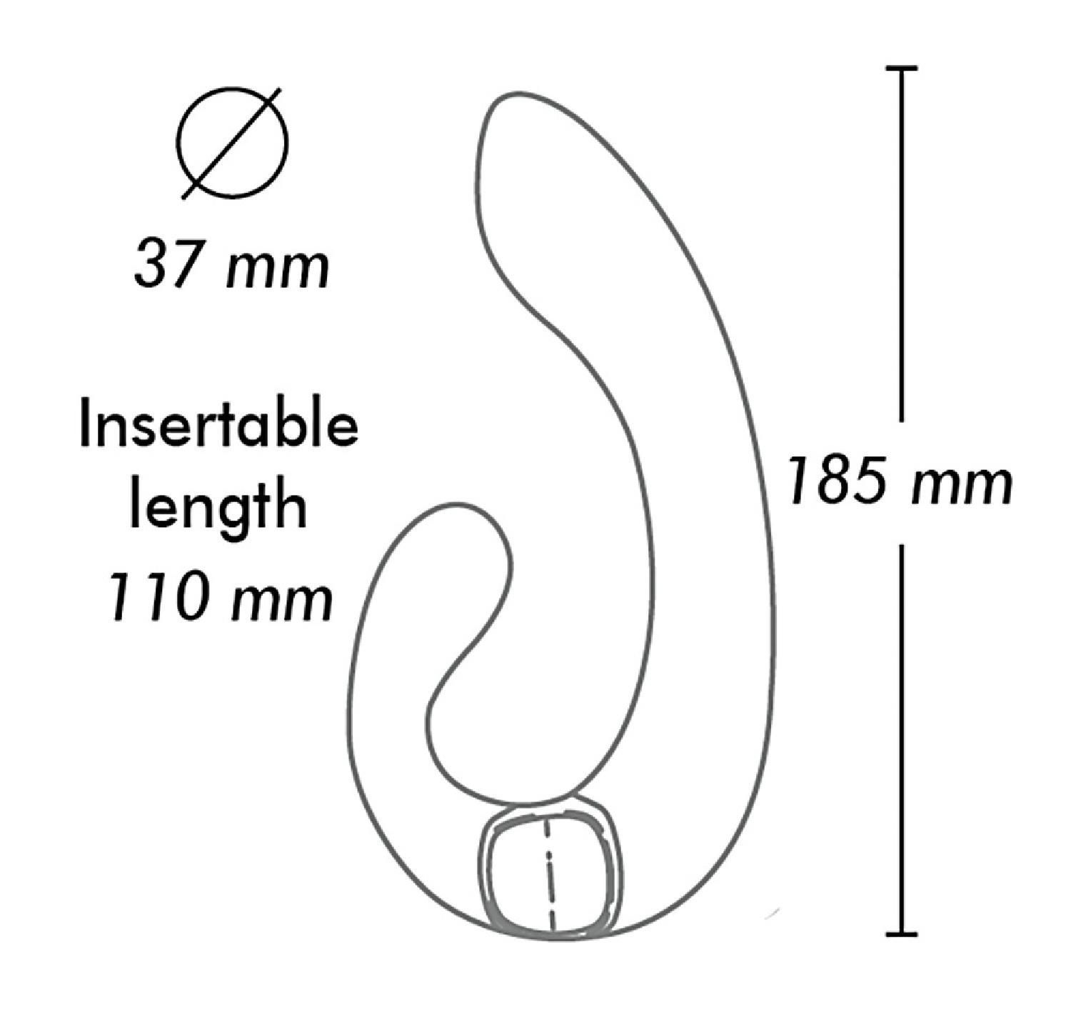 Вібратор Shunga Miyo Intimate, 18.5 см (чорний)