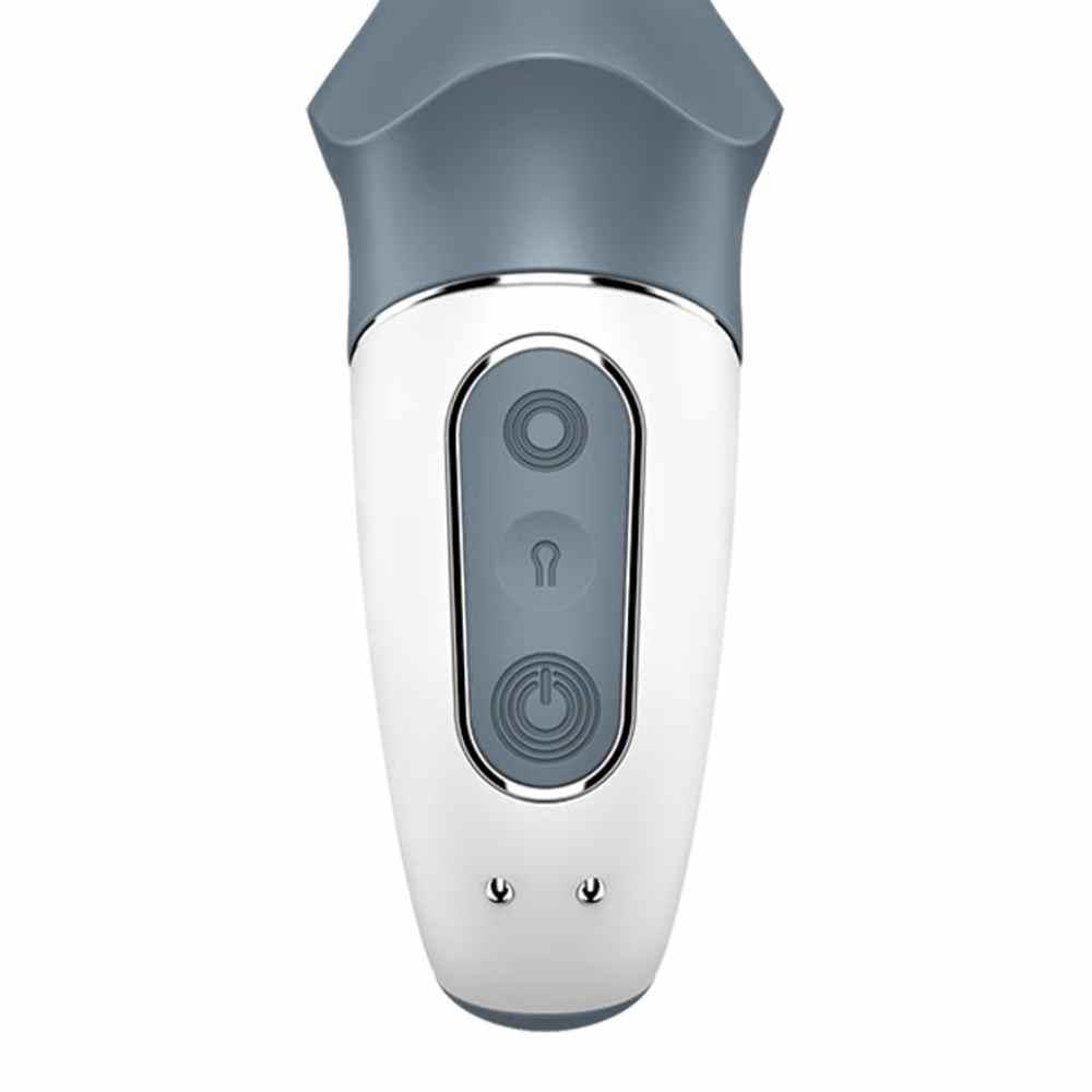 Вибратор Satisfyer Air Pump Booty 1, 17.5 см (серый)