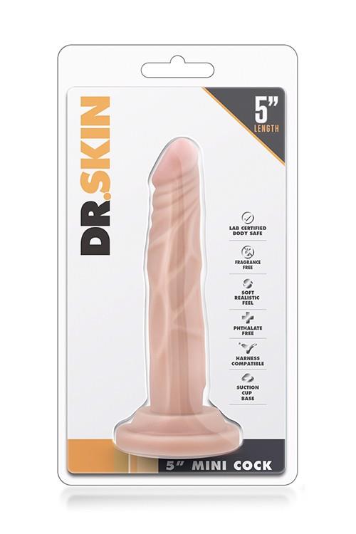 Фаллоимитатор Dr. Skin Mini Cock 5, 14.6 см (телесный)