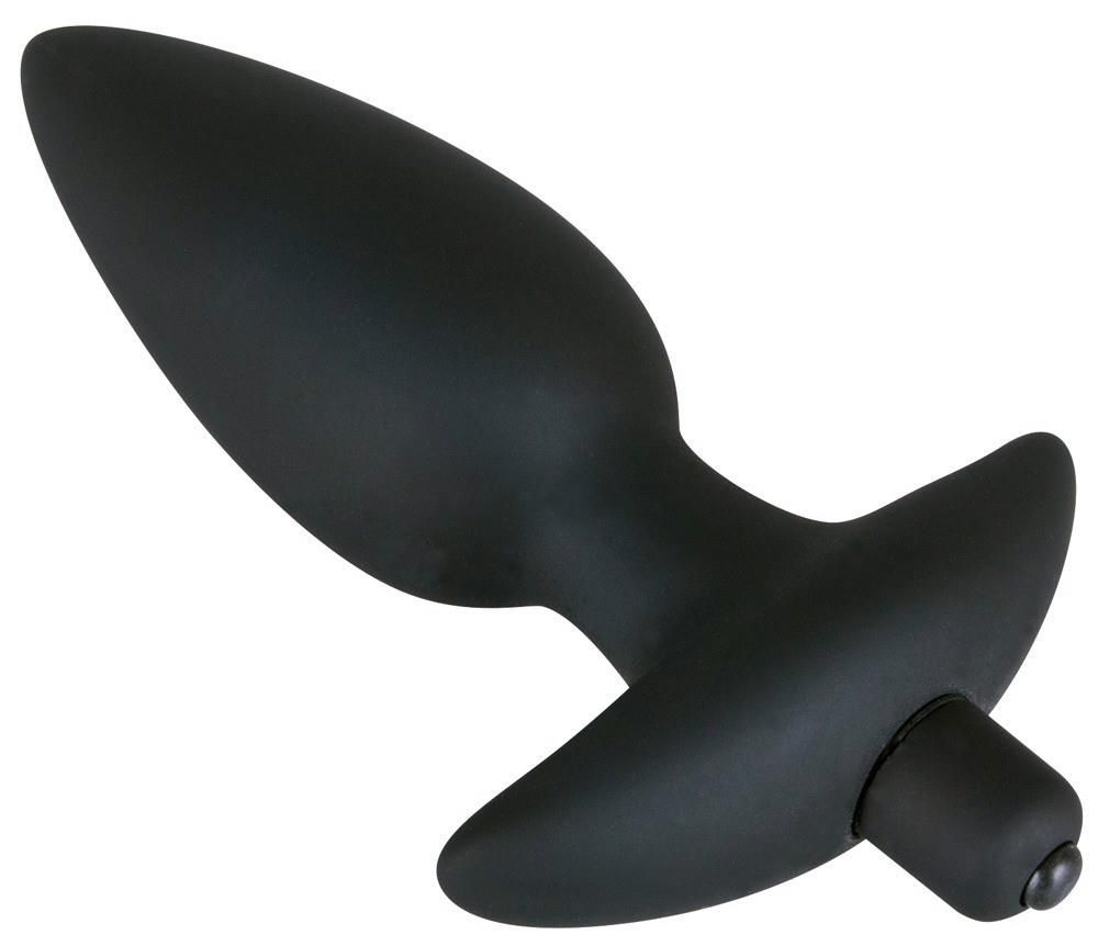 Анальна пробка з вібрацією Orion Black Velvet, 17 см (чорний)