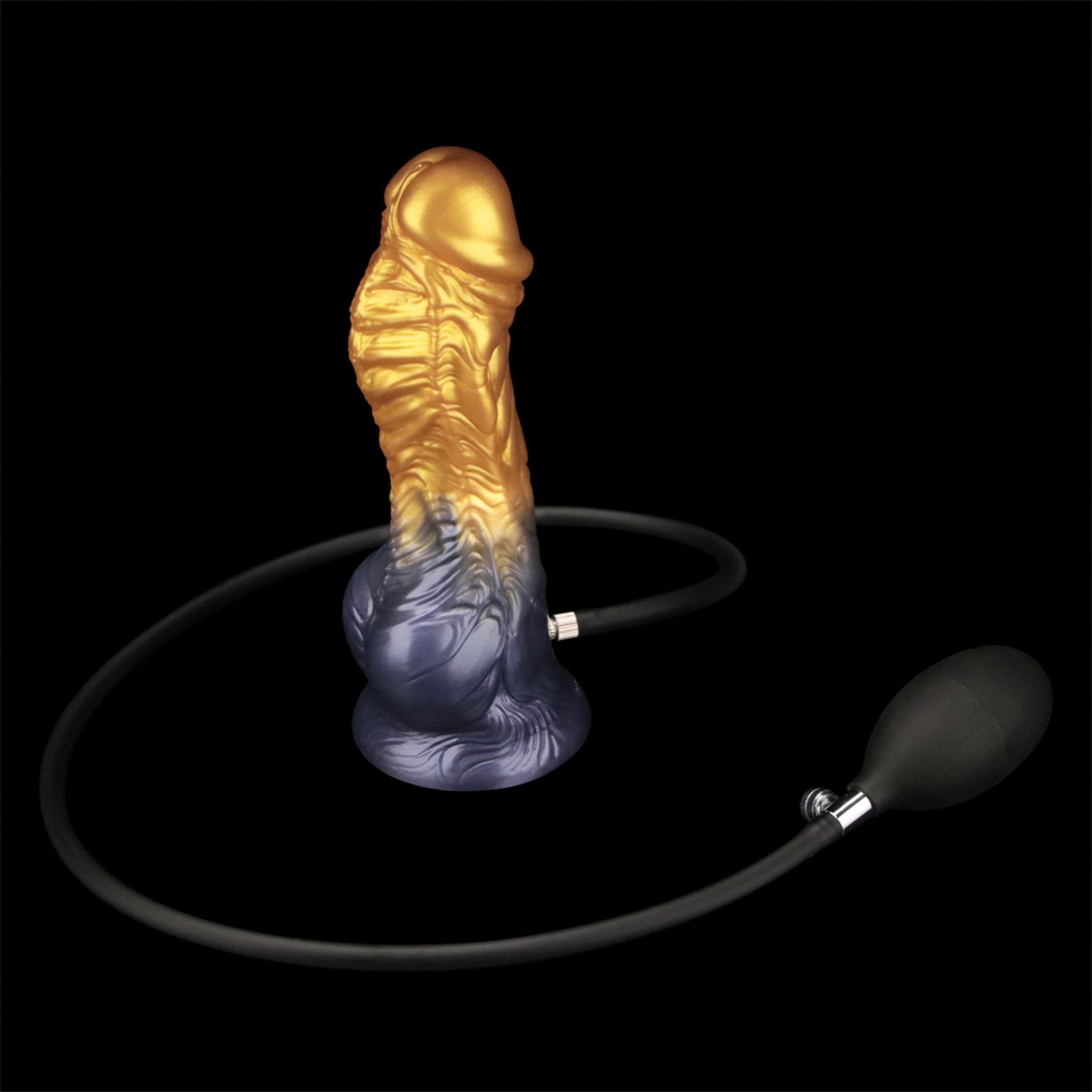 Фаллоимитатор Lovetoy Dual Density 8’’, 21 см (золотой)