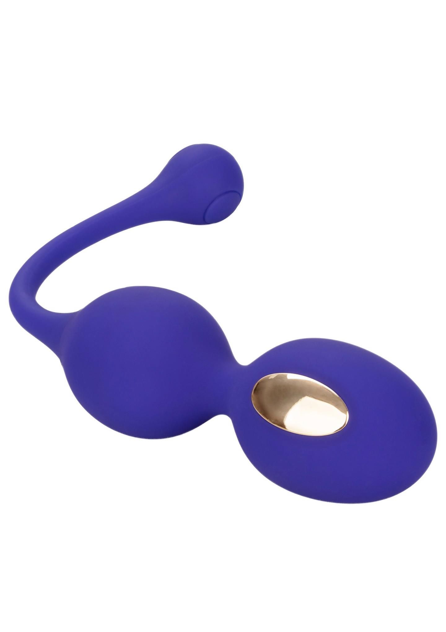 Вагінальні кульки CalExotics E-stim Dual Kegel Exerciser, 19,7 см (фіолетовий)