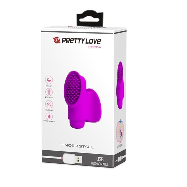 Вибратор Pretty Love Freda, 7 см (фиолетовый)