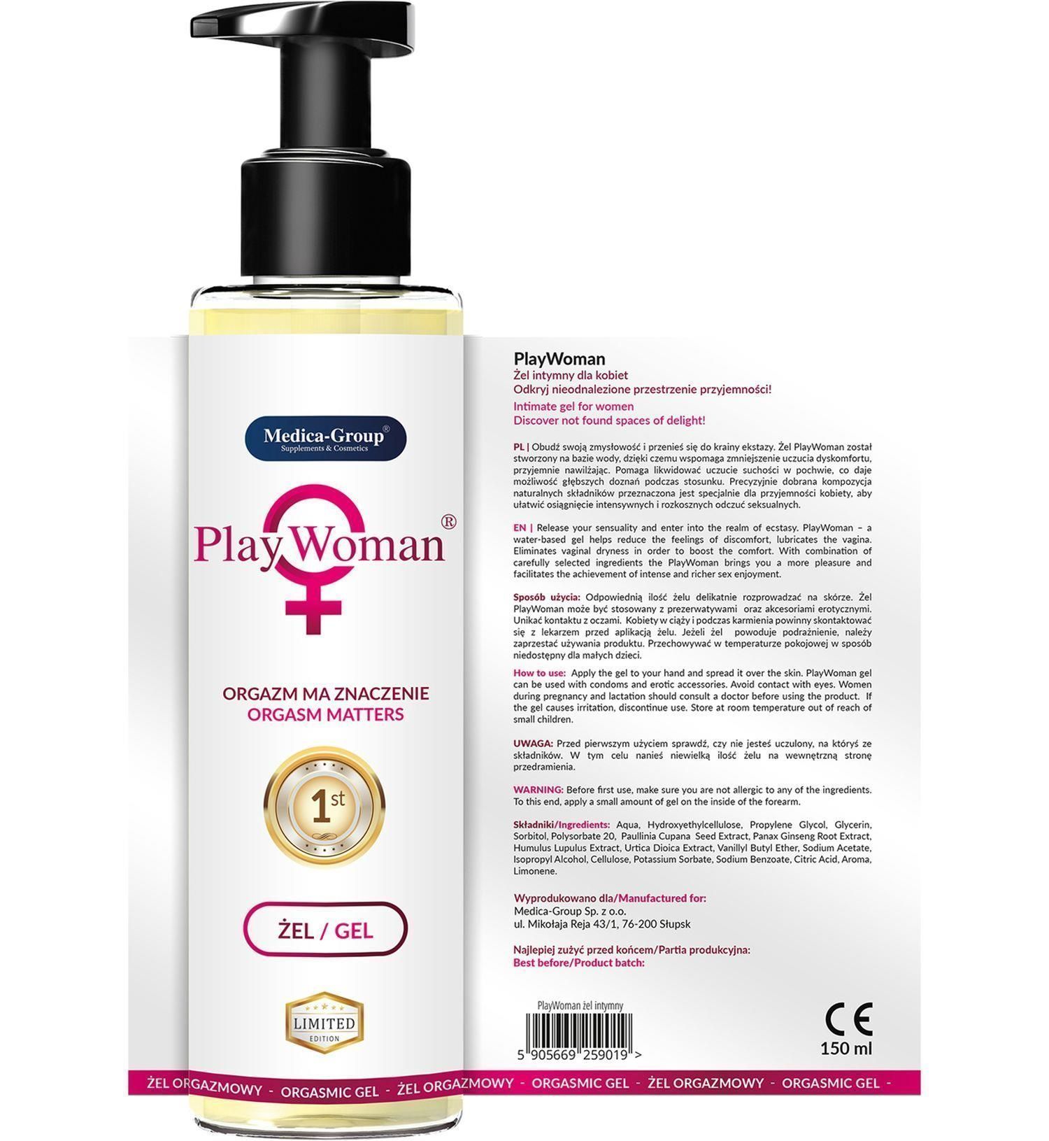 Medica-Group WinWoman - Żel stymulujący dla kobiet, Bezzapachowy, 150 ml