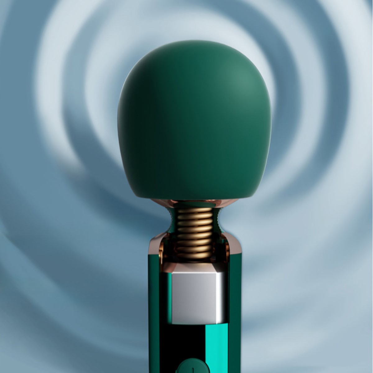 Вибромассажер Qingnan No.5 Powerful Mini Wand, 18,3 см (зеленый)