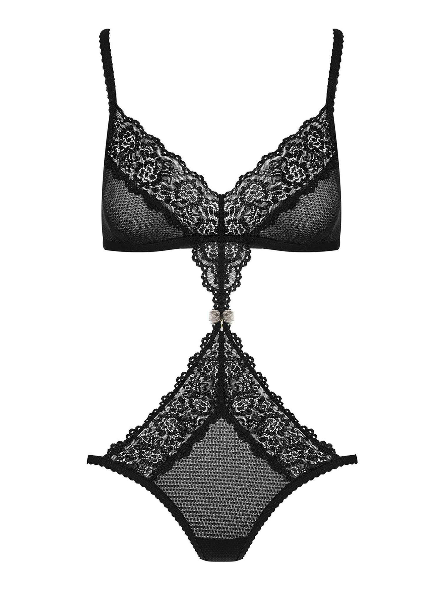 Боди Obsessive 852-TED-1, L/XL (черный)