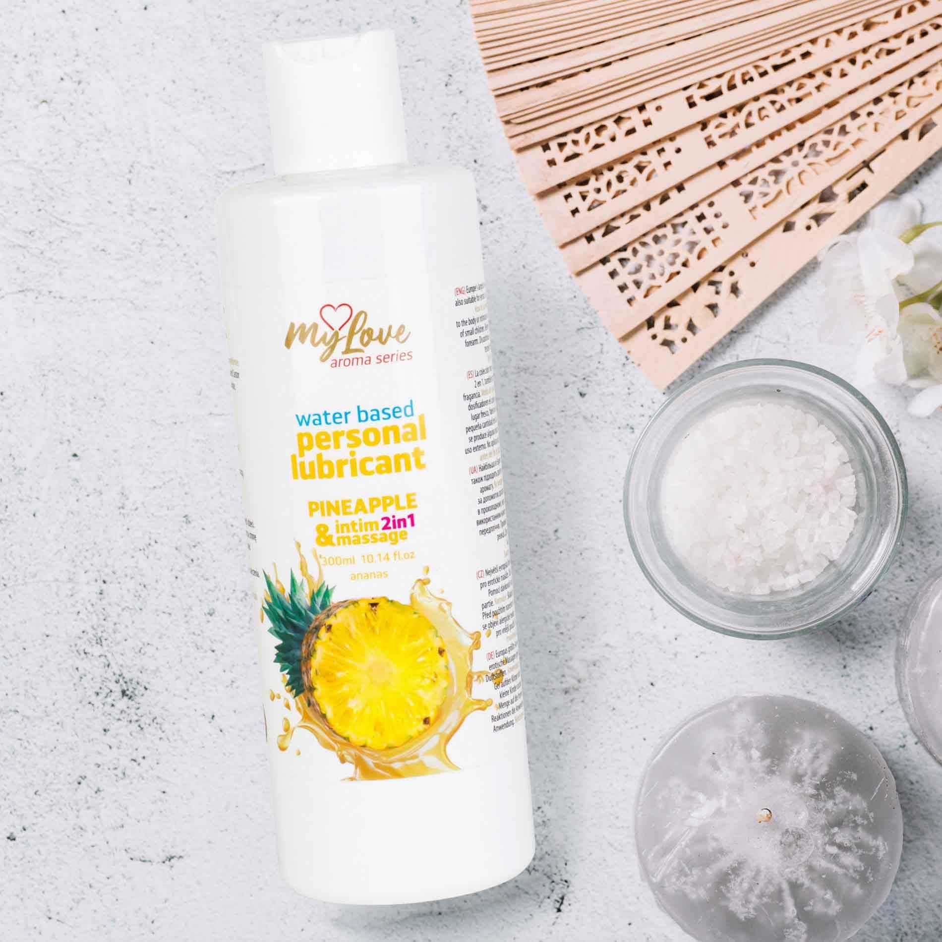 Лубрикант MyLove Aroma Series Intim&Massage 2in1 Pineapple, 300 мл