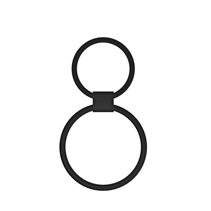 Эрекционное кольцо Cock Ring Rock Hard, 4 см (черный)