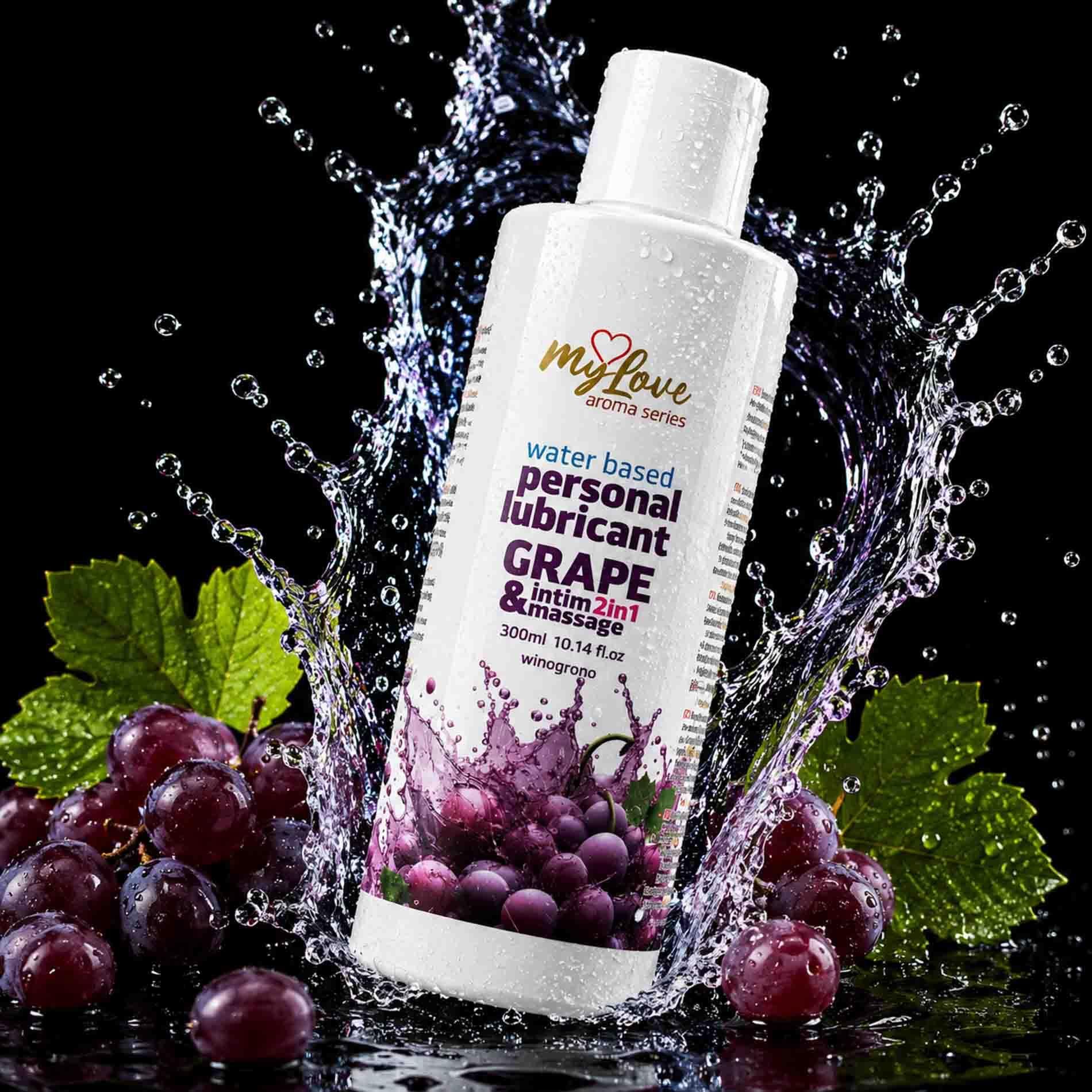 Лубрикант MyLove Aroma Series Intim&Massage 2in1 Grape, 300 мл