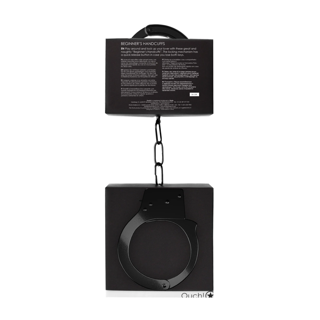Наручники Ouch! Beginner's Handcuffs (черный)