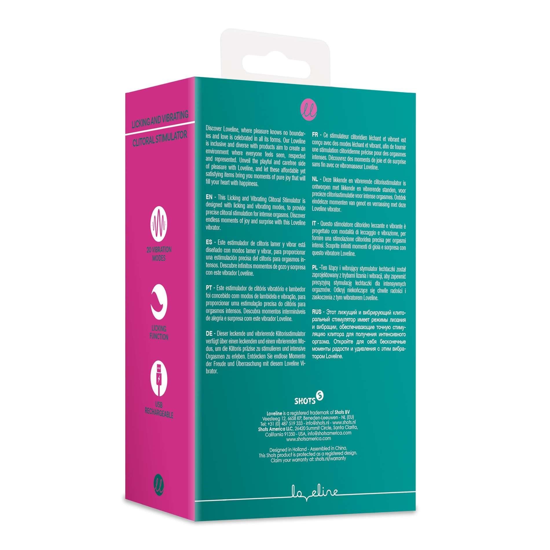 Вибратор для клитора Loveline Licking and Vibrating Clitoral Stimulator (зеленый)