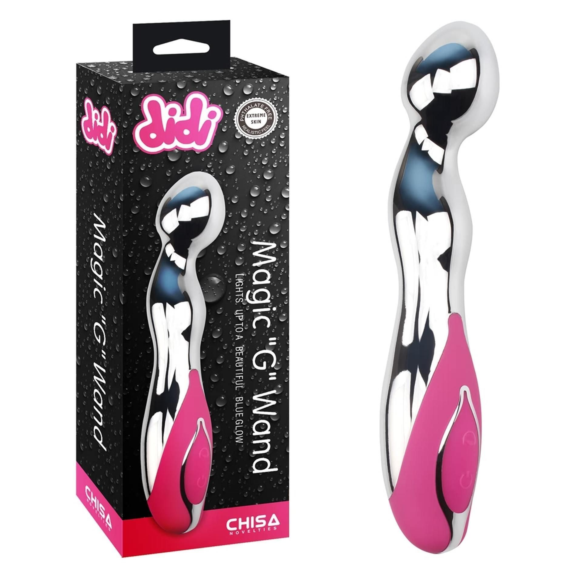 Вибратор Didi Magic G Wand, 18 см (серебристый)
