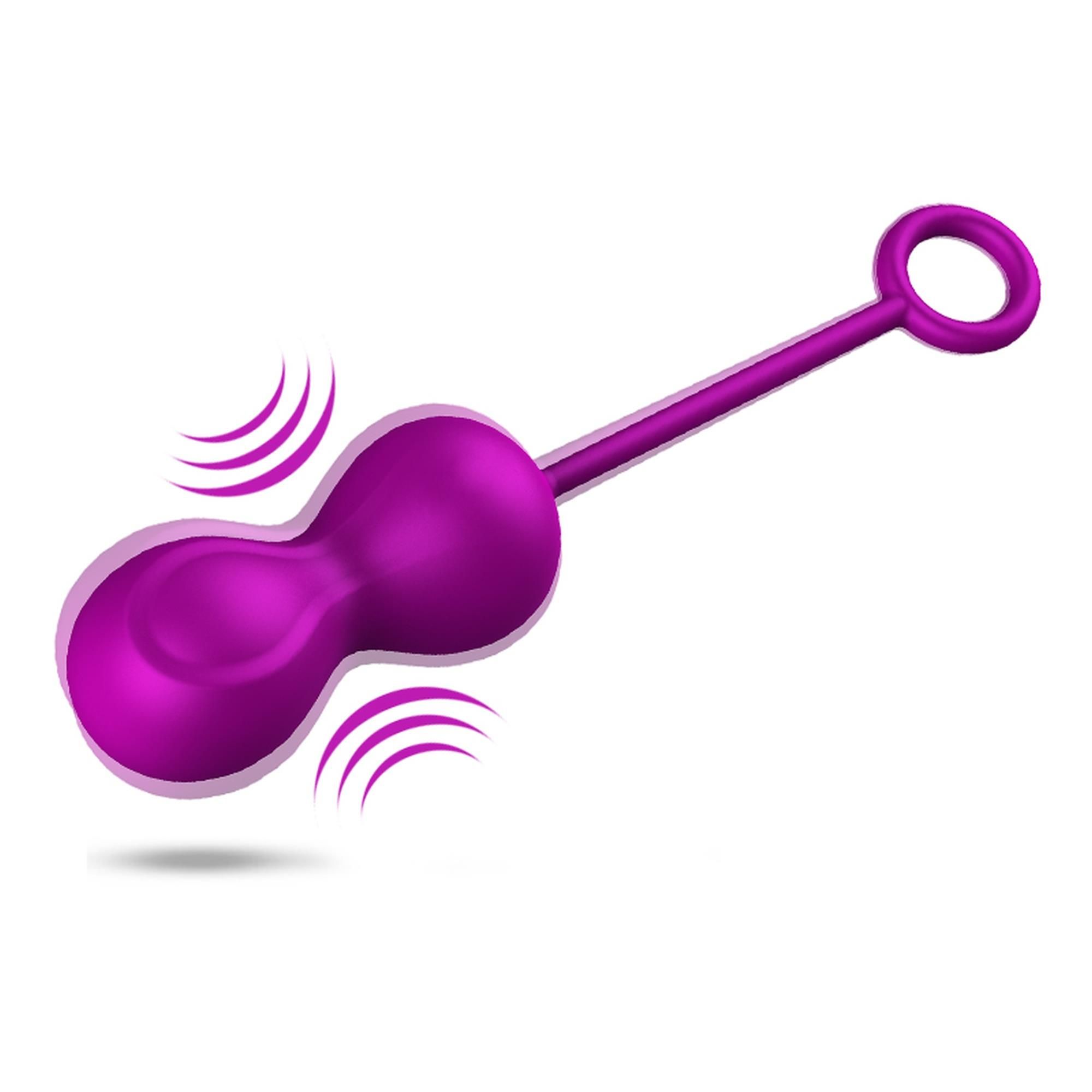 Набор вагинальных шариков Foxshow Kegel Balls Set, 3 шт (фиолетовый)