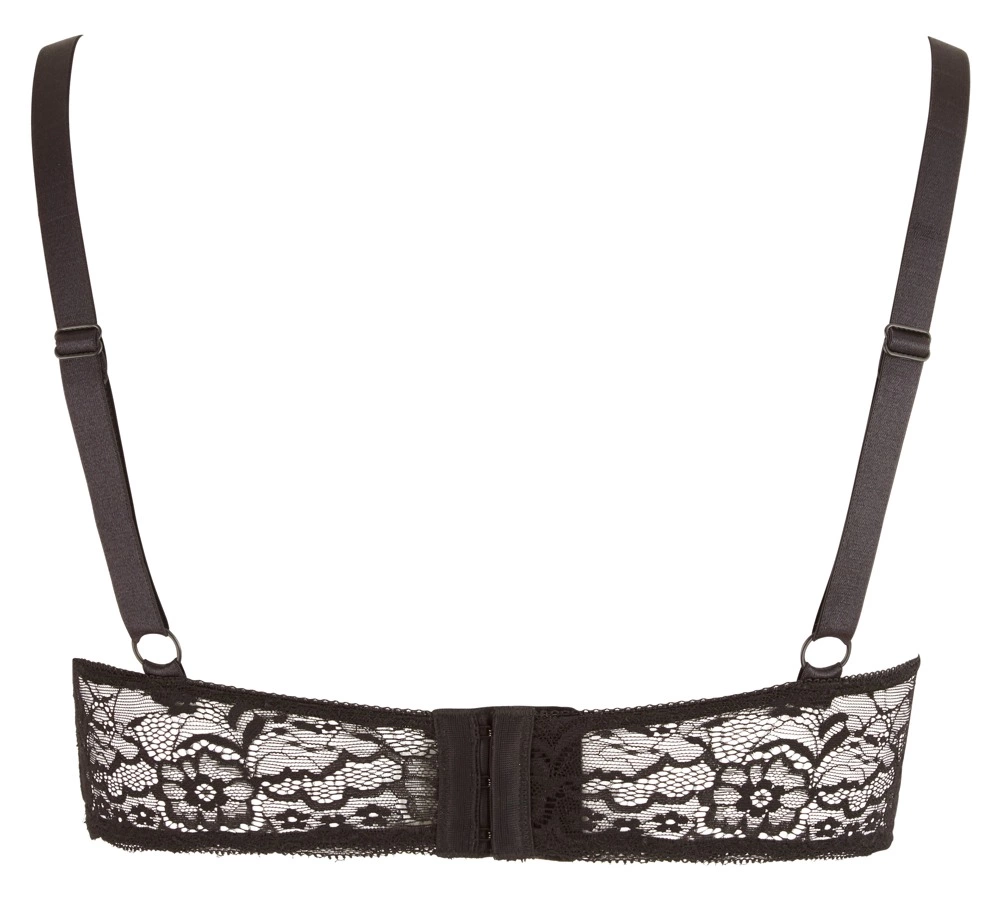 Бюстгальтер Cottelli Curves Shelf Bra lace, 95F (чорний)