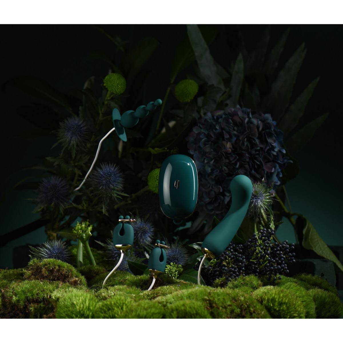 Набор секс-игрушек Qingnan Quartet Set, 4 шт (зеленый)