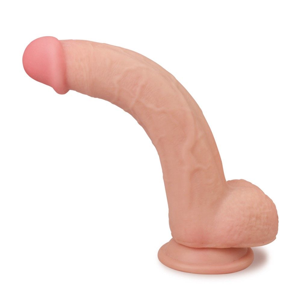 Фаллоимитатор Lovetoy Sliding-Skin Dual Layer Dong 9, 24 см (телесный)