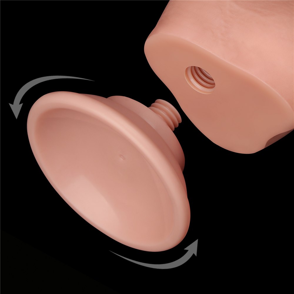 Фаллоимитатор Sliding-Skin Dual Layer Dong 7.5'', 19.5 см (телесный)