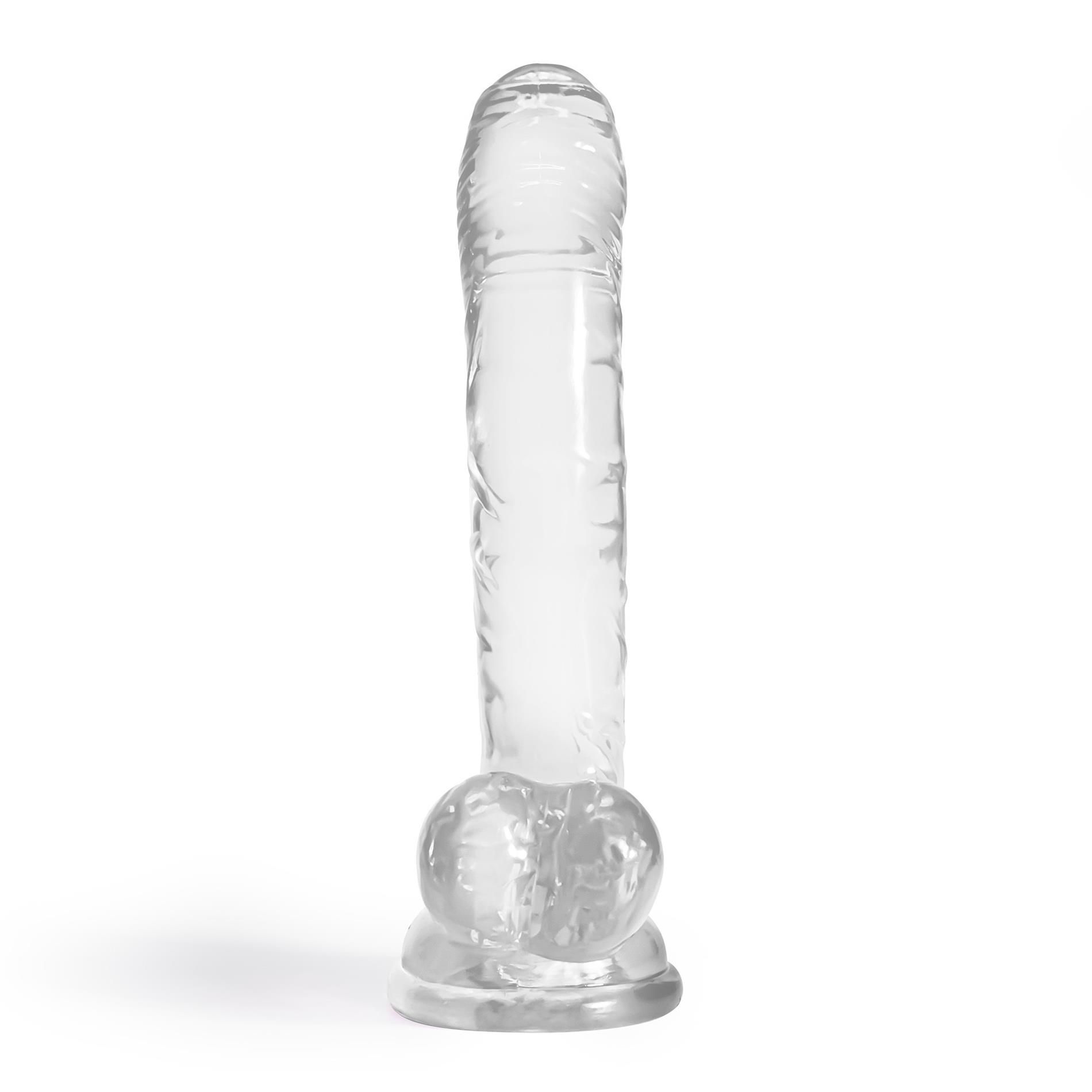 Dildo Crushious Hudini Jelly, 17.5 cm (przezroczysty)