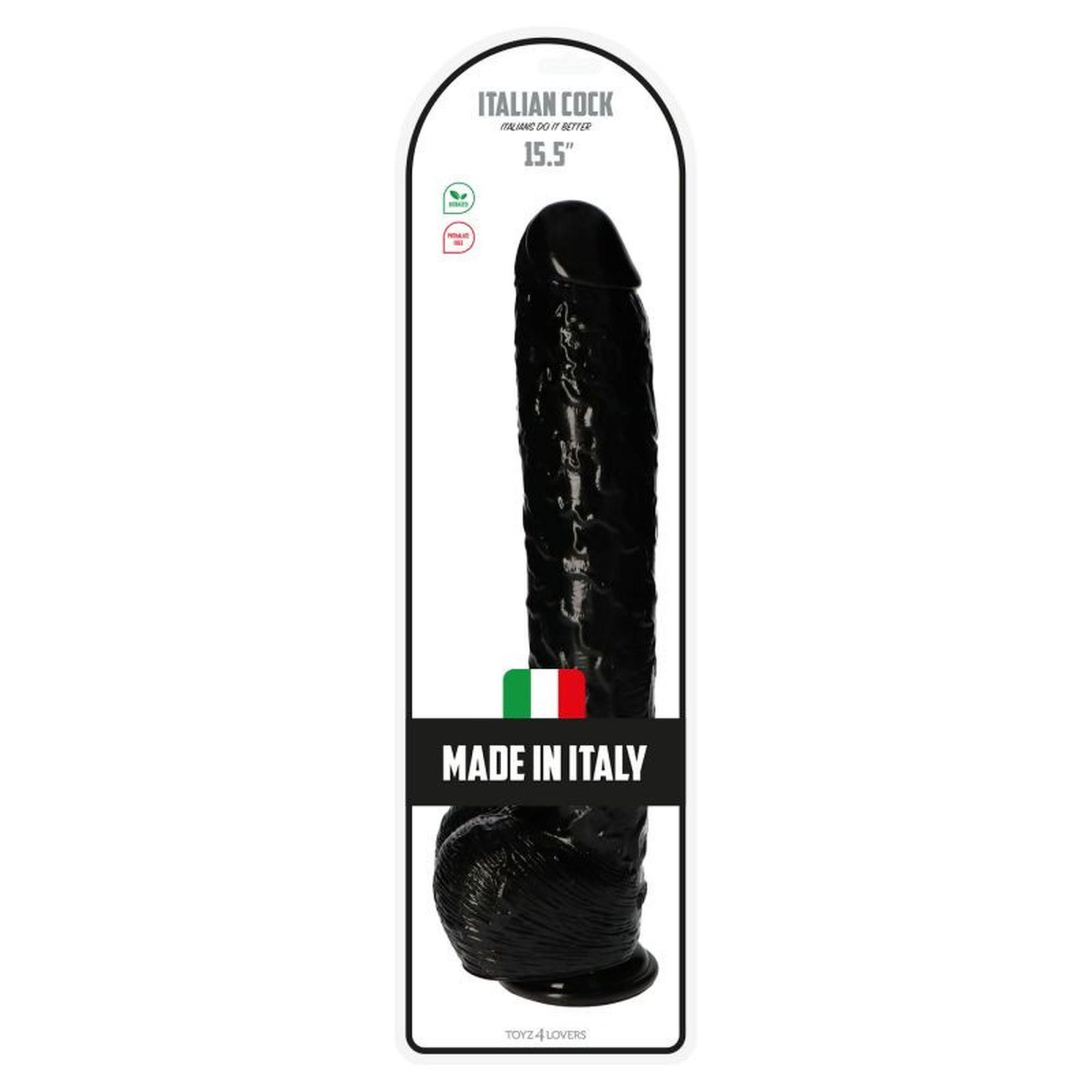 Фаллоимитатор Toyz4lovers Italian Cock 15.5", 40 см (черный)
