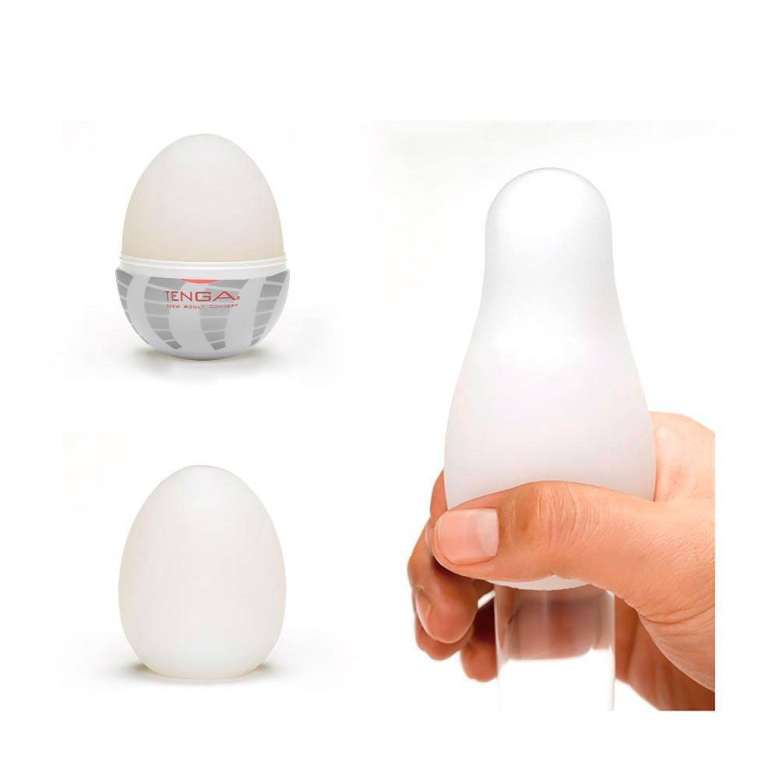 Мастурбатор яйцо TTenga Egg New Standart Tornado(белый)