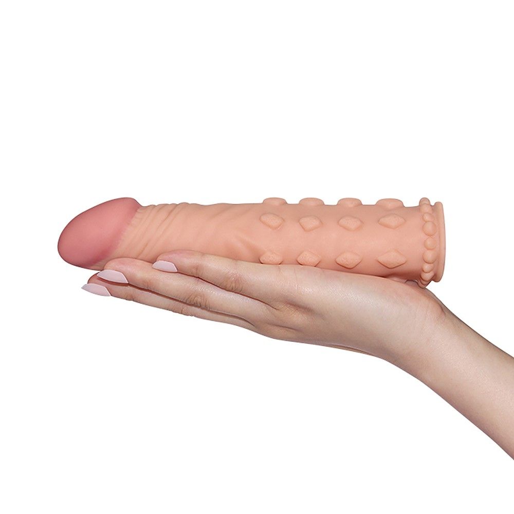 Насадка на пенис Lovetoy Pleasure X-Tender Series, 17,5 см (телесный)