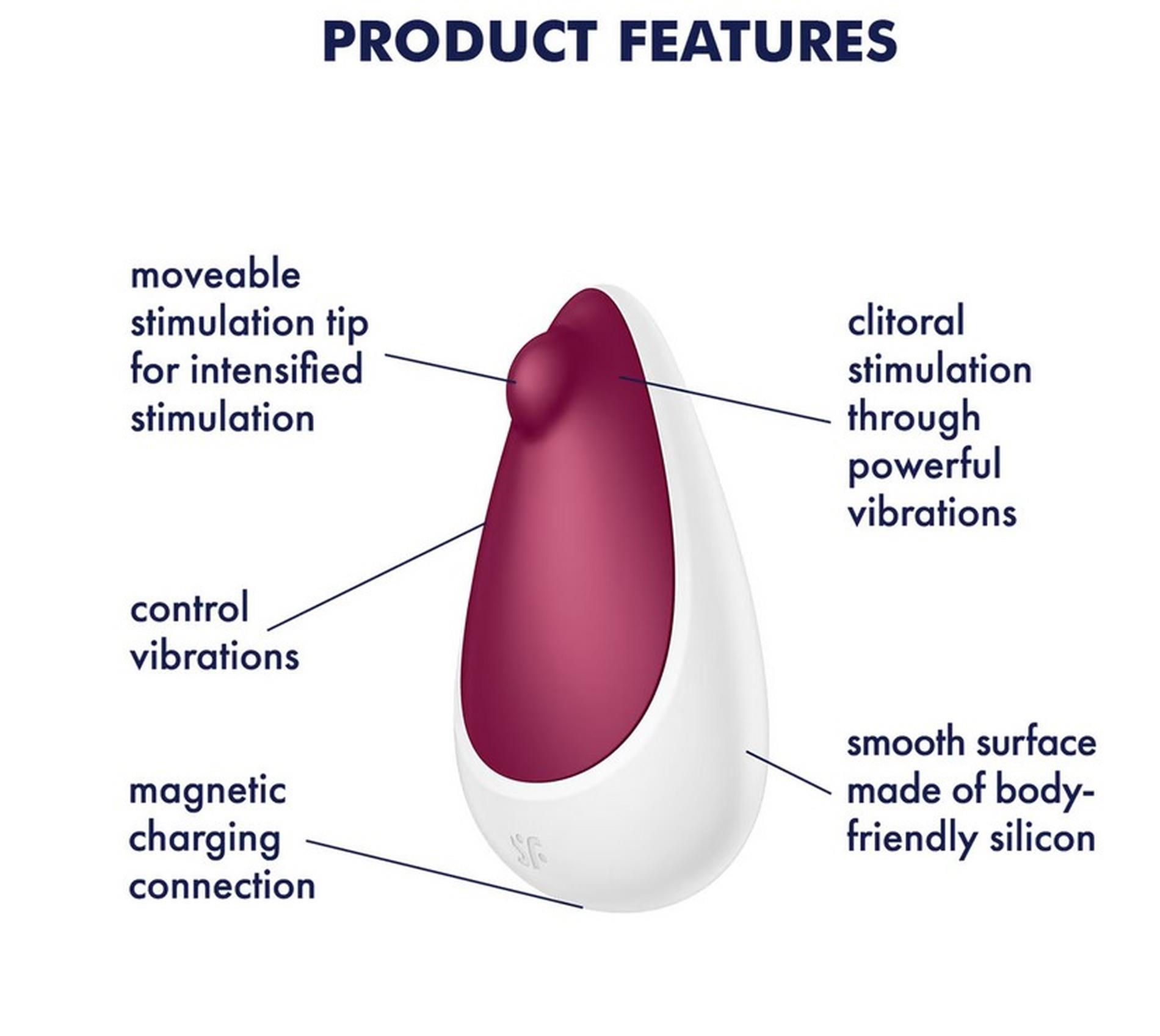 Вибратор для клитора Satisfyer Spot On 3 (бордовый)