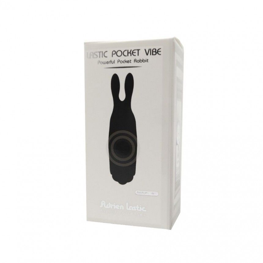 Вибратор для клитора Adrien Lastic Pocket Vibe Rabbit, 8.5 см (чёрный)