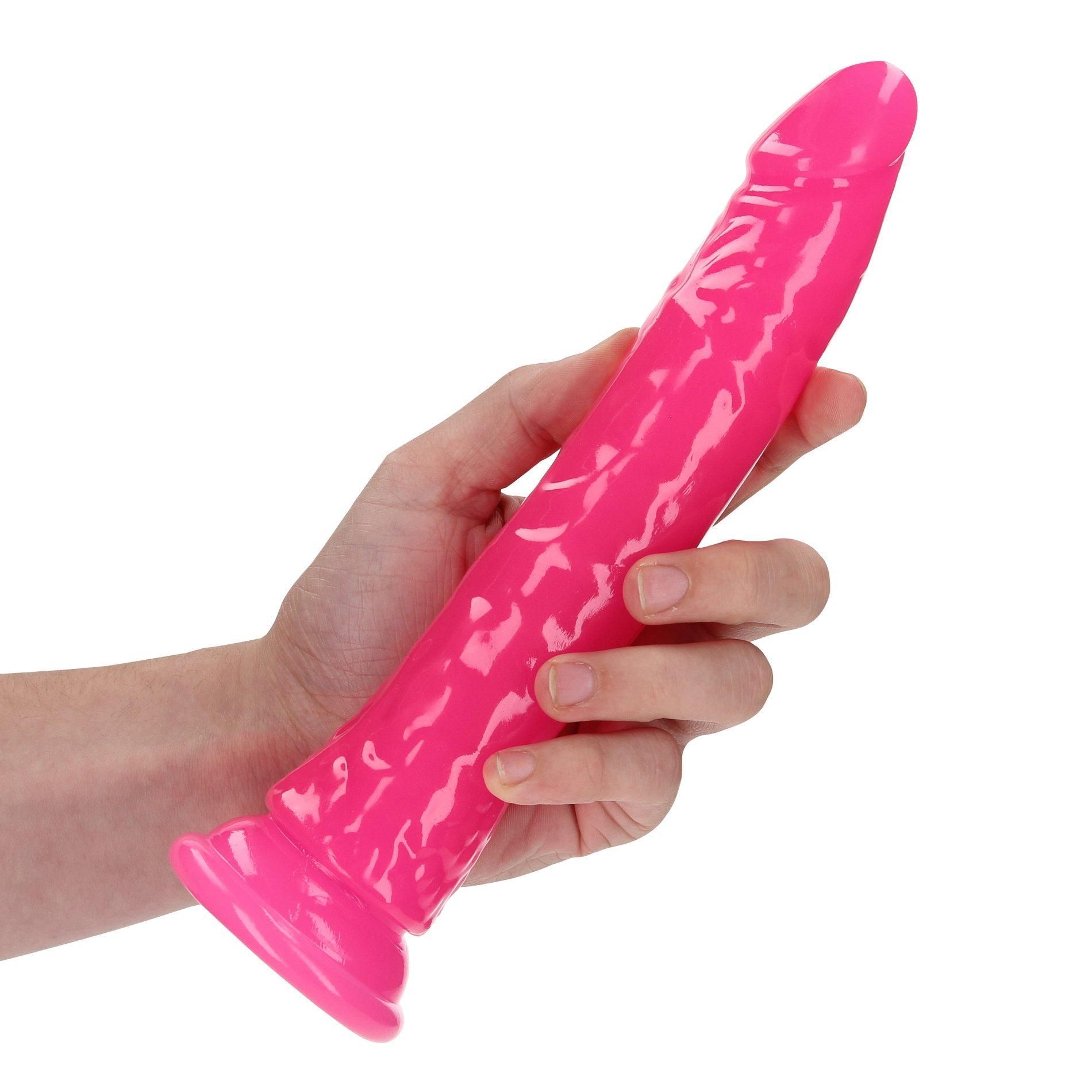Dildo RealRock Slim Realistic 9'', 25 cm (różowy)