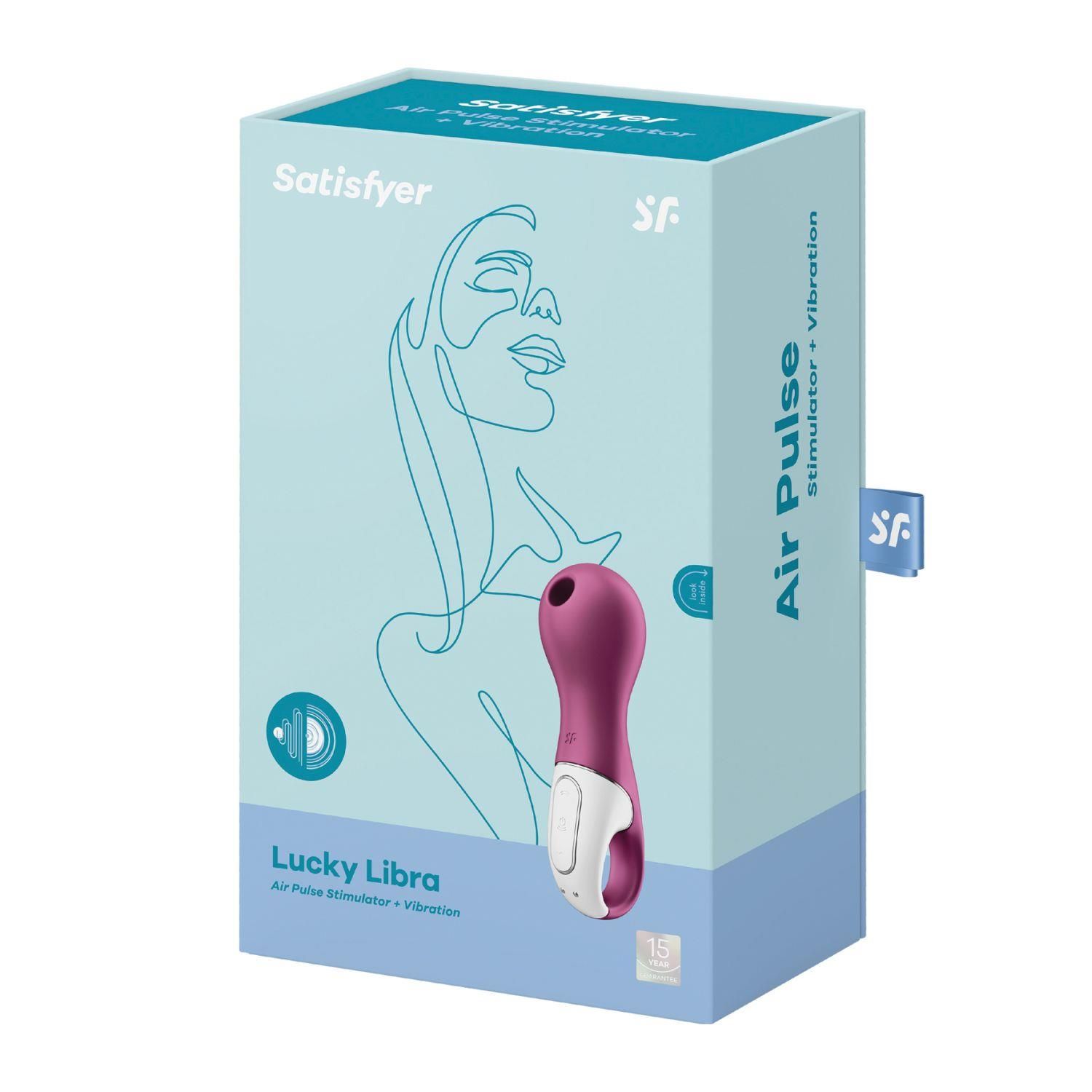 Вакуумный стимулятор клитора с вибрацией Satisfyer Lucky Libra (сиреневый)