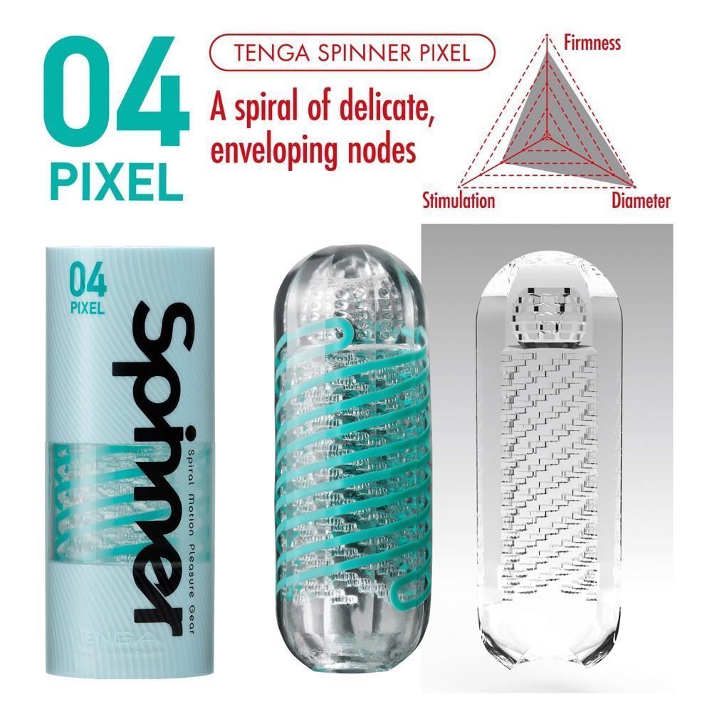Мастурбатор Tenga Spinner Pixel (мятный)