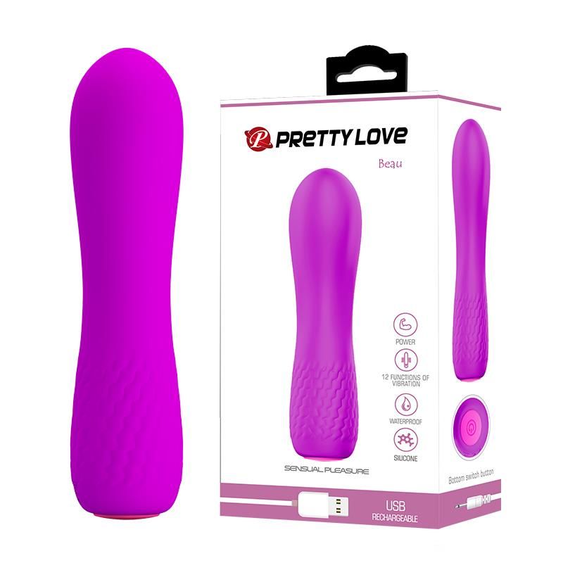 Вибратор Pretty Love Beau, 11,9 см (фиолетовый)