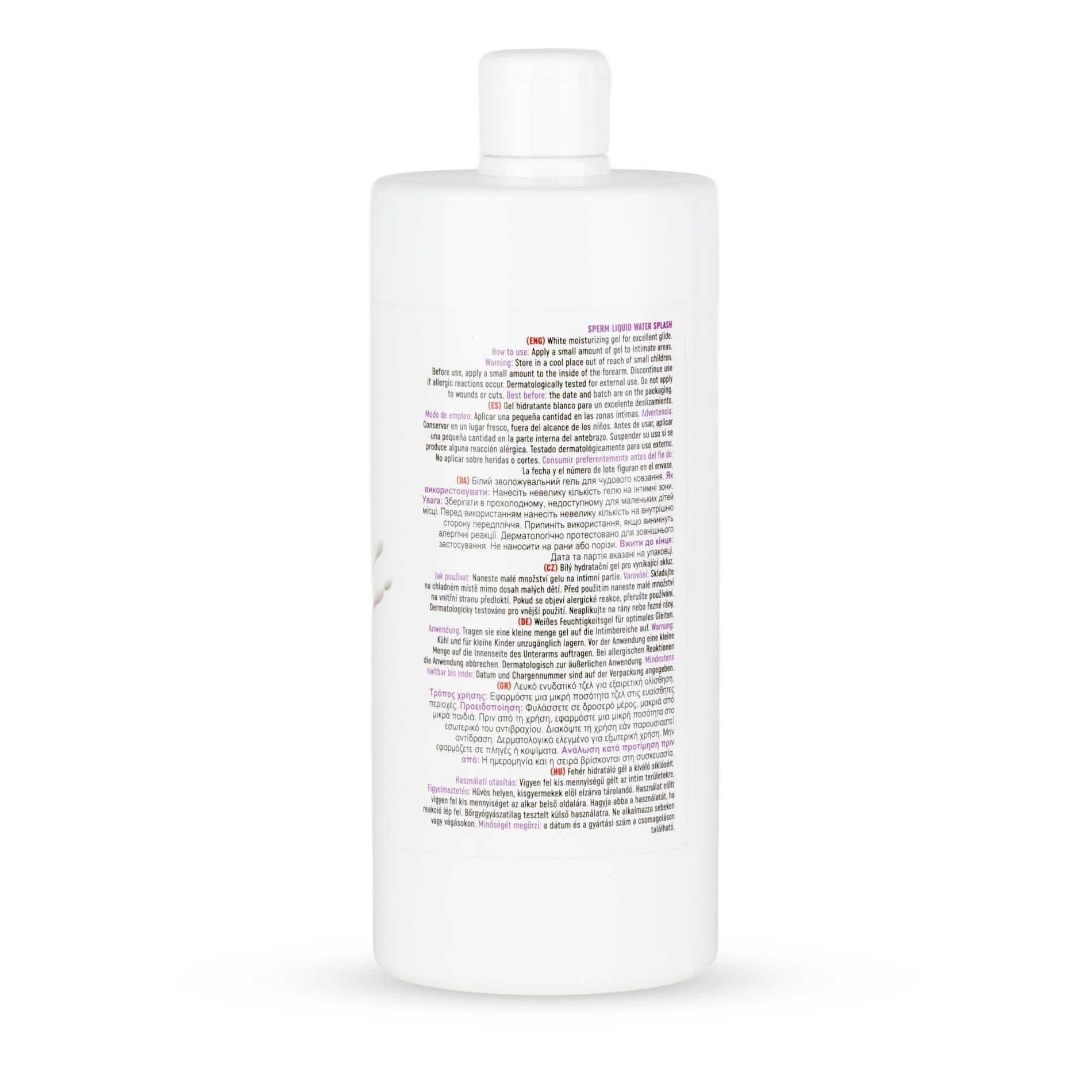 Lubrykant na bazie wody MyLove Sperm Liquid Water Splash, 1000 ml