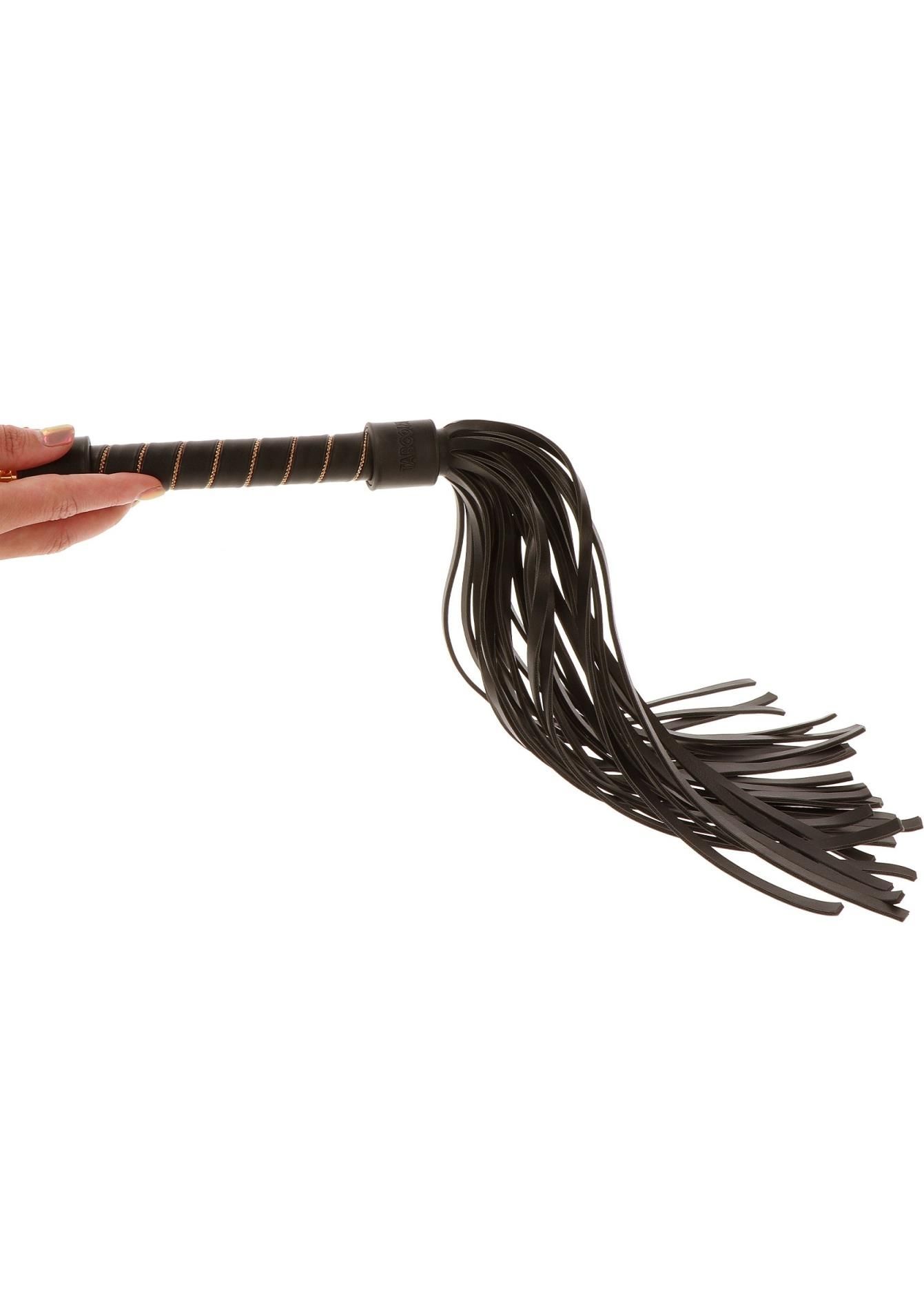 БДСМ флогер Taboom Vogue Studded Whip, 54 см (чорний)