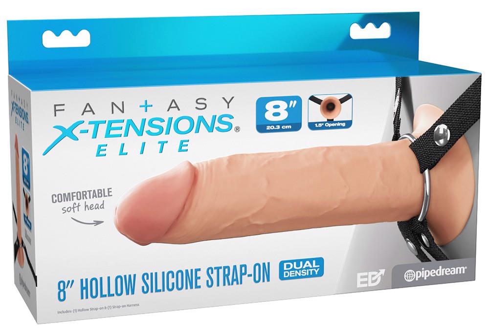 Страпон Fantasy X-tensions Elite 8" Hollow, 21.6 см (телесный)